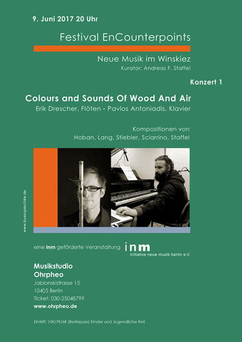 Colours and Sounds of Wood and Air - Eric Drescher | Flute, Pavlos Antoniadis |Piano - Musikstudio Ohrpheo